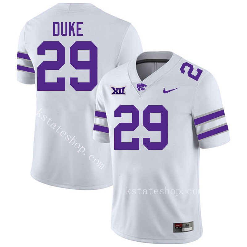 Khalid Duke Kansas State Jersey,Kansas State Wildcats #29 Khalid Duke Jersey College Youth-White